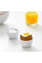 2 Porcelain White Egg Cups - 2
