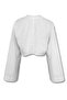 Grace Linen Blouse - بلوزة بأربطة من الأمام - 6