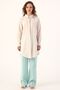 Light Pink Basic Hidden Placket Shirt Tunic - 2