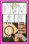 Loose Fabric 36 Piece Punch Embroidery Set with Loose Templates Hobby Punch Embroidered Throw Pillow Set