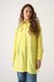 Yellow Oversize Slit Patterned Shirt Tunic