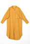 Mustard 100% Cotton Magnificent Collar Single Pocket Tunic - 5