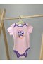 Baby Bodysuit Set of 3 with Short Sleeves for Girls and Boys (Purple Owl) 3 Months - 3