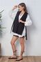 Women's Boyfriend Side Tie Vest Black - 3