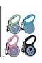 5 Mt Pink Pet Pattern Luxury Walking Leash - Automatic Retractable - 3