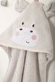 Hipo 100% Cotton Baby Swaddle Light Gray 75X75 cm - 3