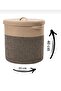 Wicker, Jute Basket, Bathroom Basket, Towel Basket, Dirty Laundry Basket, Toy Basket, Organizer, 40X37 - 2