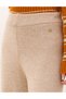 Cream Melange Loose Fit Knitwear Trousers 50260593-Vr159 - 6