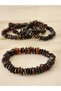 Damla Amber Black Color Women's Bracelet 18 cm Certified