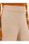 Cream Melange Loose Fit Knitwear Trousers 50260593-Vr159 - 5
