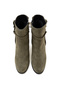 Khaki Metal Logo Heeled Nubuck Boots 50277707-Vr027 - 5