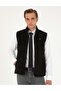 Black Faux Leather Vest 50300552-001