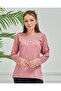 Women's Powder Embroidered Casual Middle Age Mother Combed Cotton Blouse
