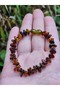Adult Amber Fossil Bracelet with Migraine Stones 19 cm