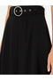 Black A-Line Woven Skirt 50292648 -Vr046 - 5