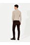 Dark Brown Slim Fit Velvet Canvas Trousers 50259715-Vr084 - 4
