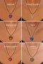6 Pieces Pendant Amethyst, Lapis, Quartz, Jasper, Unacite, Tiger Eye 615 - 2