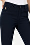 Women's Navy Blue Trousers 50261329-Vr033 - 6