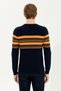 Men's Navy Blue Crew Neck Knitwear Sweater 50256184-Vr033 - 5