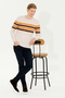 Men's Cream Melange Sweater 50256184-Vr159 - 2
