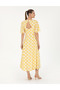 Yellow A-Line Woven Dress 50283663 -Vr044 - 4