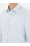 Light Blue Slim Fit Dobby Long Sleeve Shirt 50289391-Vr003 - 7