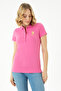 Women's Pink Basic Polo Neck T-Shirt 50262700-Vr041 - 3