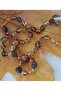 Drop Amber Fossil Baby Teeth Necklace Baroque 33 cm - 5