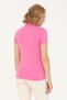 Women's Pink Polo Neck T-Shirt 50262716-Vr041 - 5