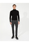 Black Slim Fit Turtleneck Basic Knitwear Sweater 50257158-Vr046 - 3