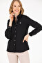 Women's Black Long Sleeve Basic Shirt 50262883-Vr046 - 2
