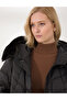 Black Hooded Coat 50257777-Vr046 - 2