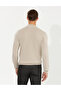 Sand Melange Slim Fit Half Turtleneck Knitwear Sweater 50258797-Vr123 - 5