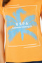 Women's Orange Crew Neck T-Shirt 50262950 -Vr051 - 7
