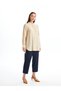 Lcwaikiki Classic Elastic Waist Carrot Cut Women's Pants (W4)