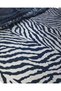 Organza Burnout Tulle Black with Navy Blue Color over Black Width: 140 cm - 4