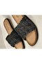 23Y150-38 Women's Daily Straw Patterned Anatomical Sole Fashion Slippers - 2
