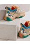 24Y402 Women's Imported Stone-Embellished High Sole Premium Sneaker Sports Shoes - 6