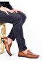 26003 Men's Genuine Leather Classic Loafer Shoes - 5