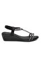 25Y145-1 Women's Stoned Wedge Sandals