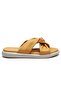 221512 Women's Genuine Leather Ultra Comfort Sole Slippers