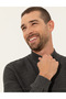 Gray Melange Slim Fit Half Turtleneck Sweater 50241465-Vr086 - 2