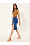 Cobalt Blue Slit Detailed Skirt 50246275 -Vr045 - 2