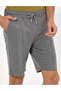 Gray Melange Standard Fit Knitted Shorts 50251039-Vr086 - 5