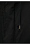Black Long Parka with Fur Collar Oversize / Wide Cut 0110108-900 - 8