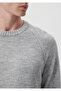 Crew Neck Gray sweater Regular Fit / Normal Cut 0710134-80196 - 6