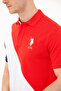 Men's Red Polo Neck T-Shirt 50263394-Vr030 - 7