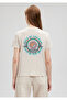 Beige Slim Fit Printed T-Shirt - 1612218 -70134 - 5