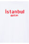 Istanbul Printed White T-Shirt Loose Fit / Loose Relaxed Fit7610175-620 - 4