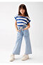 Striped Navy Blue Sleeveless T-shirt Regular Fit / Regular Fit7610178-70719
